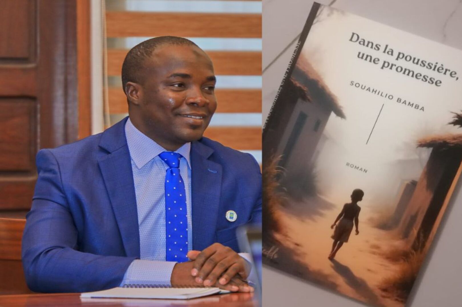 Souahilio Montesquieu Bamba et son œuvre “In the Dust, a Promise”